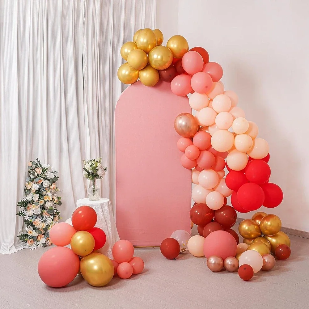 Pink(Dusty Rose) Backdrop Cover Stretchy Fabric Party Decor 7.2‎ ft. H x 4 W